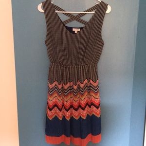 Multi color sleeveless dress